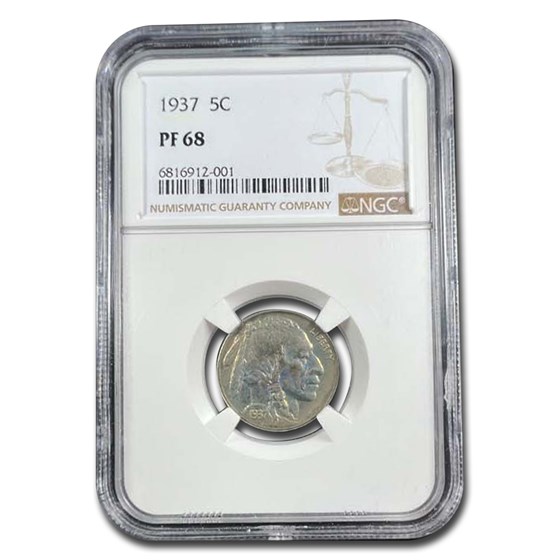 1937 Buffalo Nickel PF-68 NGC 1937 Buffalo Nickel PF-68 NGC